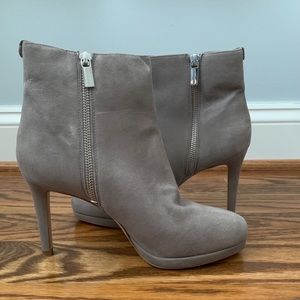 Gray MK Heeled Booties
